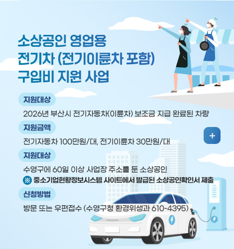 소상공인 영업용 전기차(전기이륜차포함) 구입비 지원 사업
